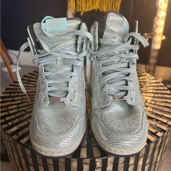 Nike Dunk Sky High QS - Disco Ball Glacier Sneakers - Picture 2 of 7